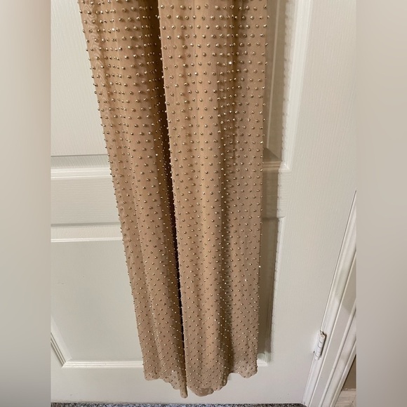 LA FEMME Open Back Beaded Gown - Picture 6 of 13